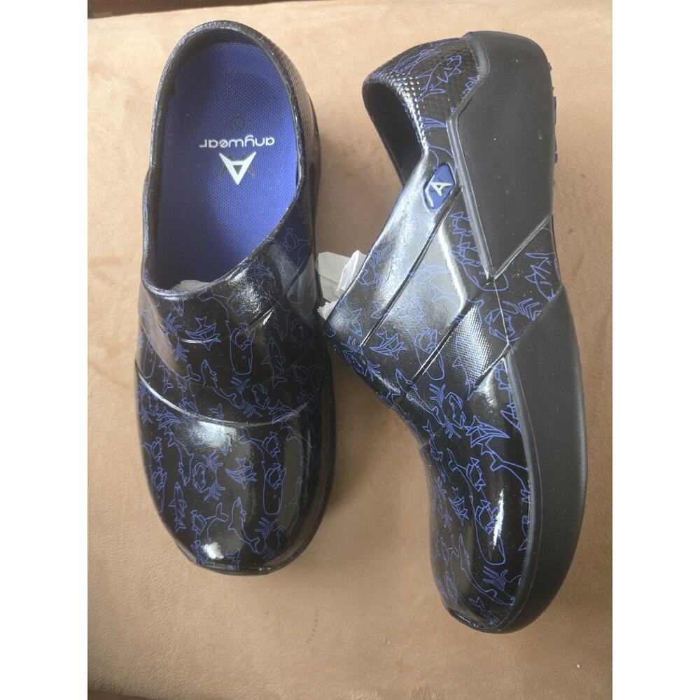 Anywear Plastic Clogs, Nurse Medical Footwear SRANGEL Ocean Medical Icon, Size 8